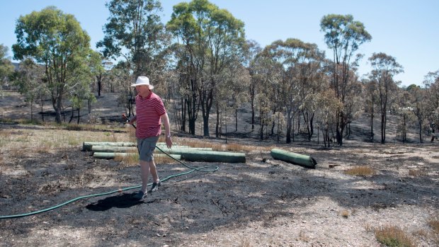 Ken Doolan's bushfire preparation helped him to save his property.