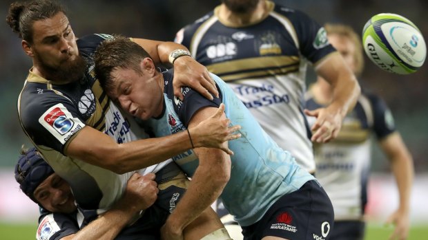 Injury blow: Jack Dempsey is to miss up to eight weeks after injuring his foot in the Waratahs' loss to the Brumbies. 