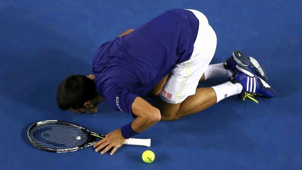 Courting success: Djokovic pays tribute to Melbourne Park.