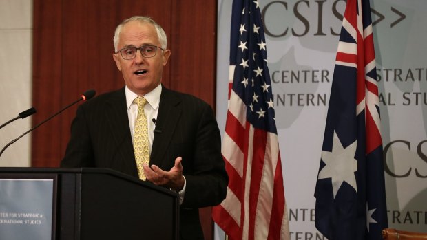 Prime Minister Malcolm Turnbull was insightful and eloquent in Washington, as well as being breathtakingly hypocritical.