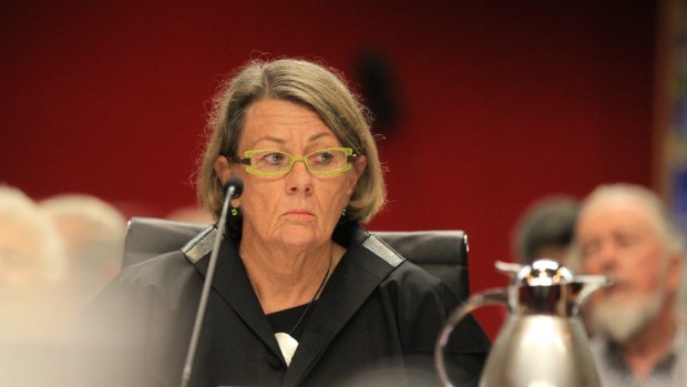 ICAC Commissioner Megan Latham before the ICAC committee. 