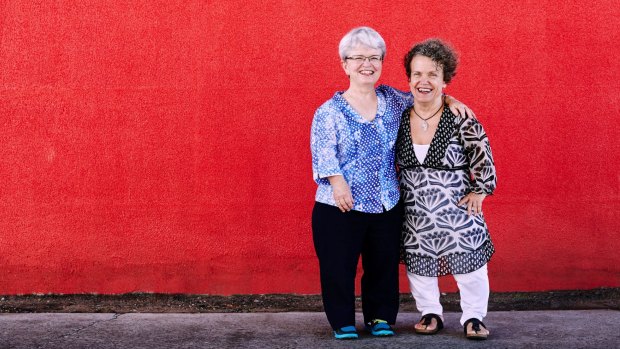 Maree Smith (left) and Maree Jenner, met 50 years ago at the Short Statured People of Australia's first national convention.