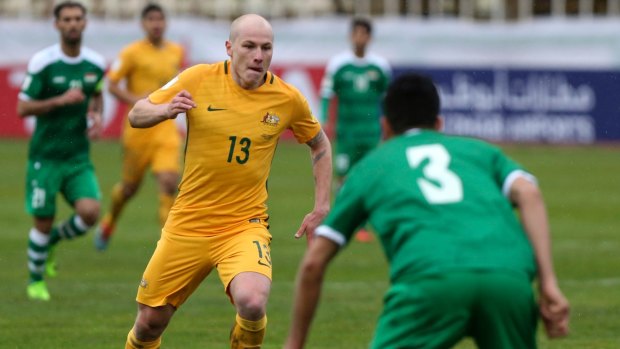 Suspended: Aaron Mooy will miss the match against the UAE.