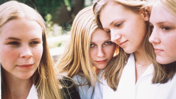 Kirsten Dunst, second from left in <i>The Virgin Suicides</i>.