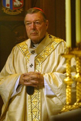 George Pell presides over Easter Mass at Sydney's St Mary's Cathedral in 2012.