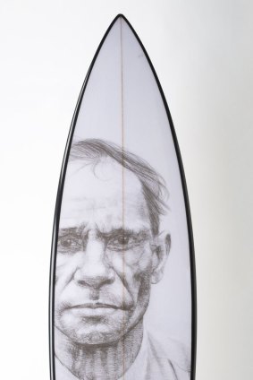 The other side of Vernon Ah Kee's surfboard.