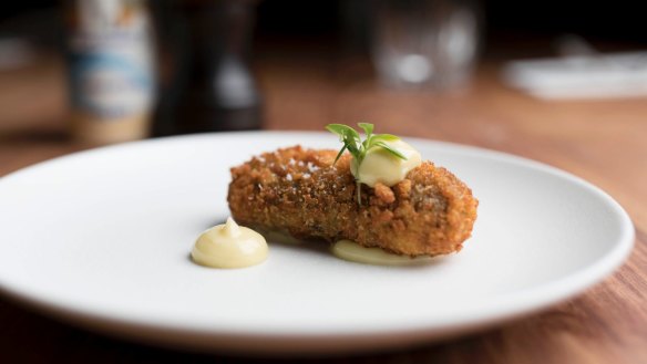 Go-to snack: Mushroom croquette.