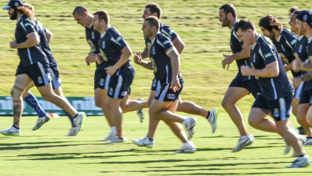 Gruelling test: Robbie Farah has put himself through his paces at training in Coffs Harbour. 