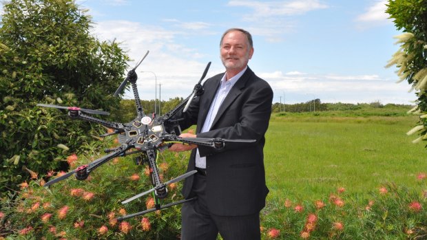Professor Duncan Campbell's Queensland University of Technology-based Australian Research Centre for Aerospace Automation is researching drones.