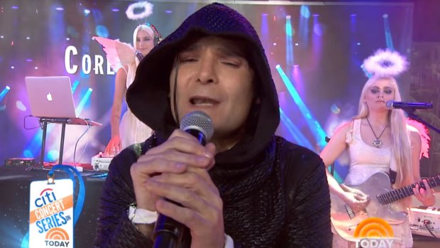 Corey Feldman and his Angels perform on the US Today show. 