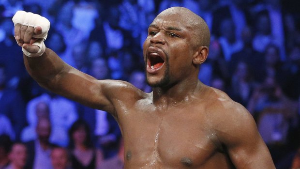 Floyd Mayweather Jr after the unanimous decision in early May.