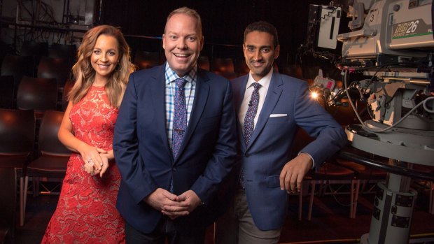 Carrie Bickmore, Peter Helliar and Waleed Aly host The Project on weeknights.