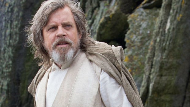 Hamill as Luke Skywalker in <i>Star Wars: The Force Awakens</i>.