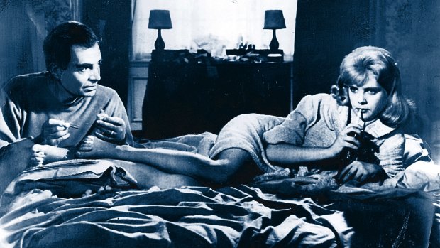 James Mason and Sue Lyon in the 1962 version of <I>Lolita</I>.