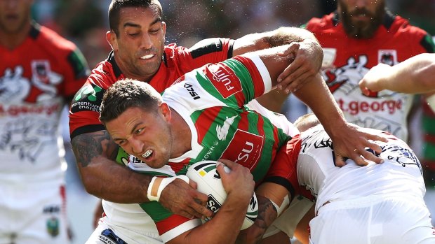 Looking good: The Rabbitohs impressed in the Charity Shield.
