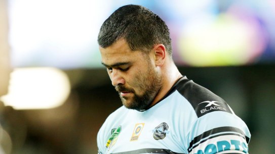 Heading home: Andrew Fifita.