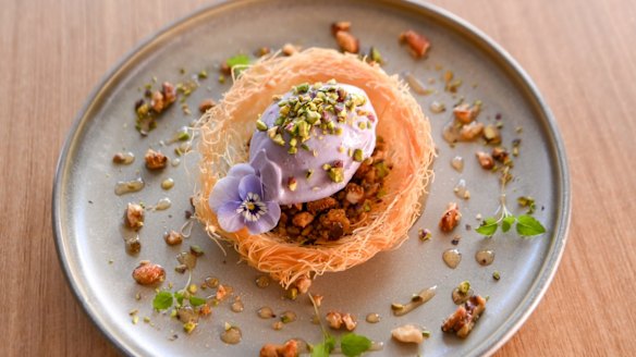 Bowl-shaped baklava.