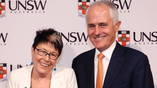 Canberra's Kim Ryan, presented with the inaugural Australian Mental Health Prize by Prime Minister Malcolm Turnbull. Ms Ryan is the CEO of the Australian College of Mental Health Nurses.