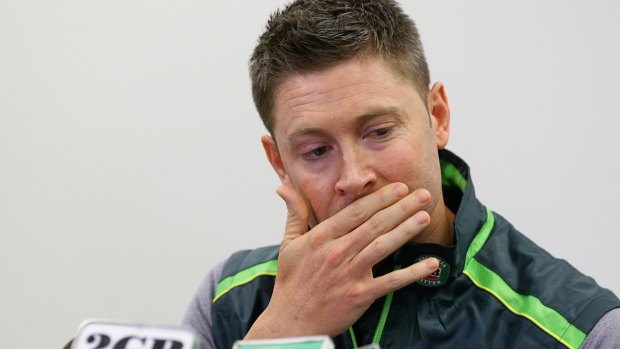 Toughest days: Michael Clarke has opened up about the impact of the death of Phillip Hughes.