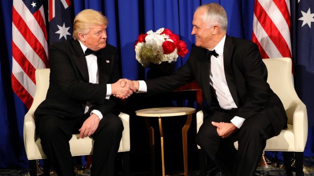 Donald Trump and Malcolm Turnbull were all smiles in New York last week.