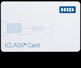 An HID iClass card.