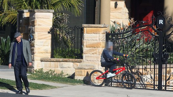 Ali Roude, pictured leaving his home, was principal of the school in the years when it was found to be operating for profit.