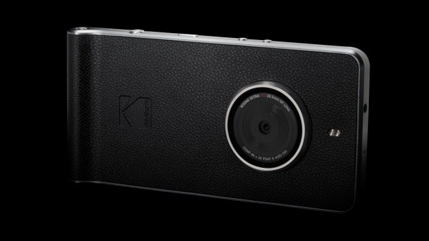 The Ektra has a plastic faux-leather finish and big camera bump - reminiscent of old Kodak cameras.