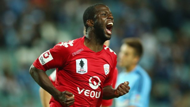 Confident: Adelaide United's Bruce Djite believes the team is as good as any other team out there.
