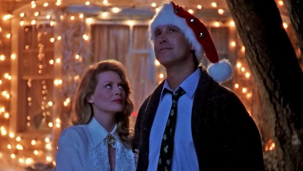 Beverly D'Angelo and Chevy Chase in 