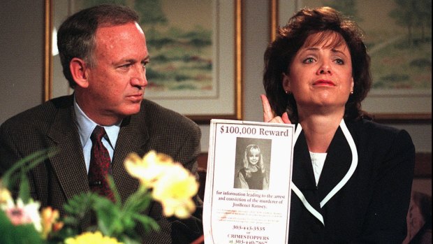 JonBenet's parents John and Patsy were both suspects in her death.