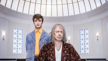 Daniel Radcliffe and Steve Buscemi  in <i>Miracle Workers</I>.