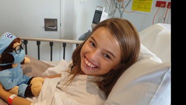 The always smiling Amelia Lucas before surgery. 