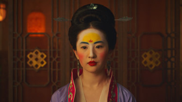 Liu Yifei in the title role of Mulan.
