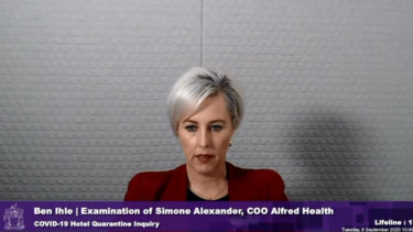 Simone Alexander from Alfred Health.