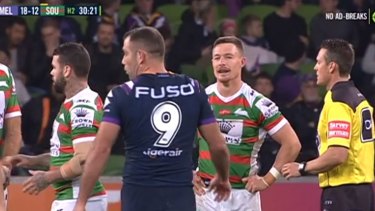 Damien Cook S Glare Said It All When Hit Late By Cameron Smith