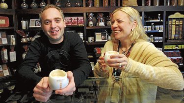 Tom and Lilly Haikin introduced Max Brenner cafes to Australia.