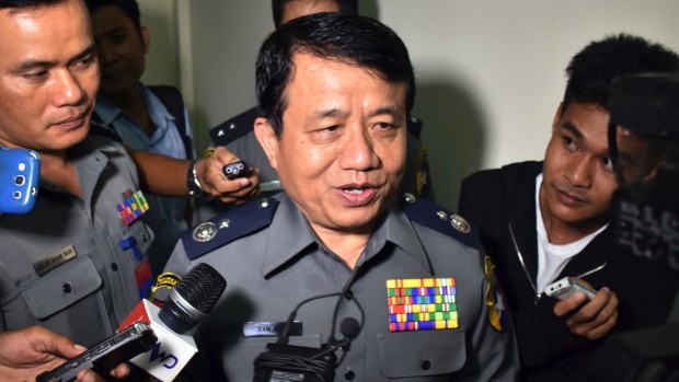 Chief of Myanmar's Police Force Zaw Win said fighters attacked three border posts at the western border with Bangladesh. 