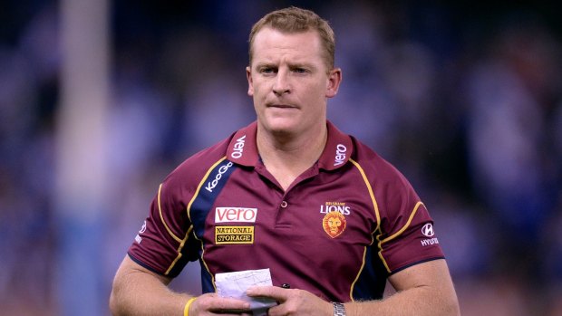 Voss during his tenure as Brisbane Lions' coach in 2013. 