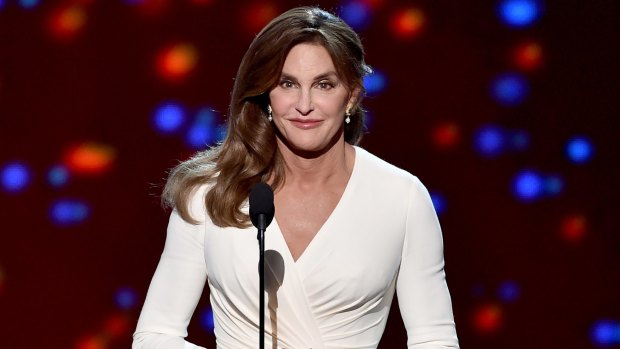 Rigged award? Caitlyn Jenner accepts the Arthur Ashe Courage Award onstage during The 2015 ESPYS.