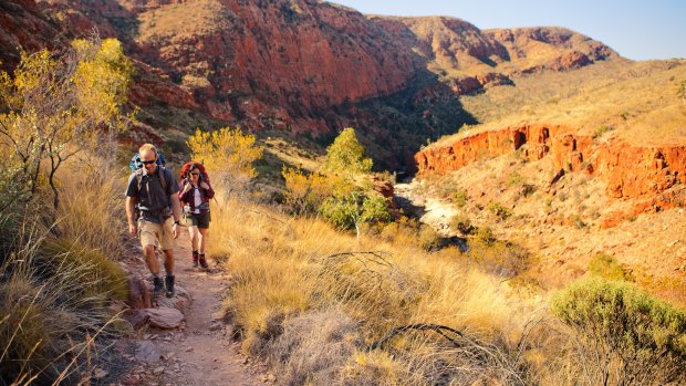 A hike
through the
MacDonnell
Ranges.