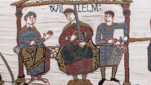 The 70-metre long Bayeux Tapestry pictures the Battle of Hastings and depicts 632 men, more than 200 horses, 55 dogs, more than 500 other animals and birds, and six women. 