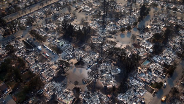 Coffey Park Santa Rosa was among the hardest hit areas from the series of wildfires. Dozens died and thousands of homes were destroyed.