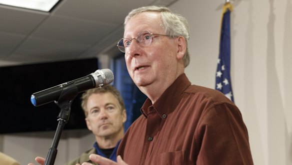The US Senate's incoming Majority Leader Mitch McConnell.