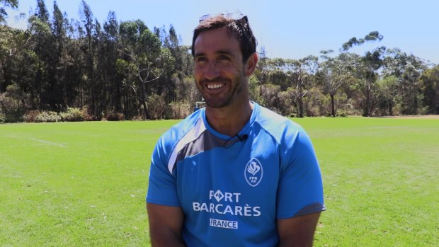 Rugby league great Andrew Johns has joined the French rugby league World Cup squad. 