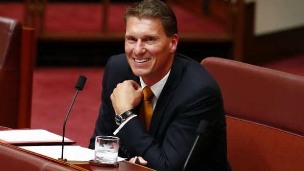 Senator Cory Bernardi, surrounded by his friends and well-wishers