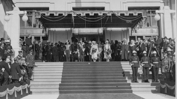 The duke and duchess of York open what's now known as Old Parliament House in 1927.