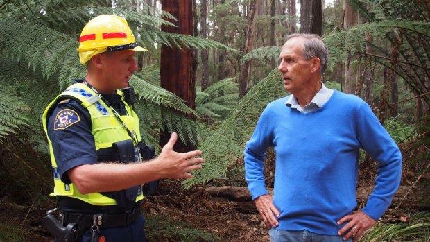 Bob Brown is arrested in Tasmania. Under controversial new laws which prevent protests at workplaces, the former Greens leader was charged with 'failing to comply with a direction to leave a business access area'.