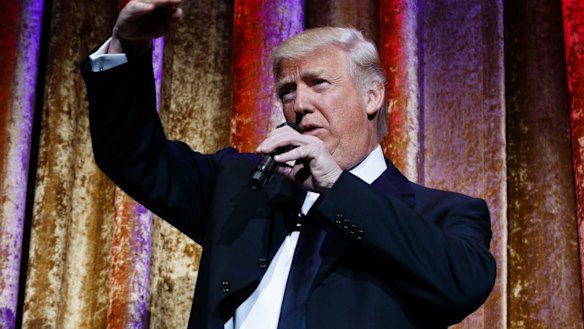 Donald Trump built a verbal skyscraper of campaign promises about what he would do on his first day in the White House.