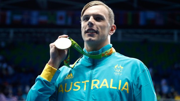 Kyle Chalmers won gold, but barely knew who he was swimming against.