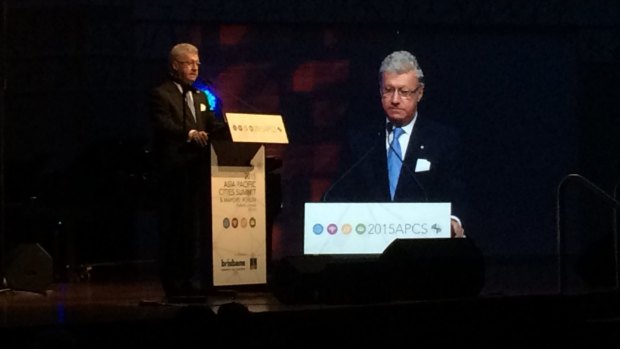 Queensland Governor Paul de Jersey officially opens the 2015 Asia Pacific Cities Summit.